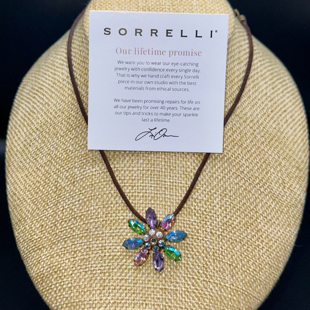 Sorrelli Vibrant Floral Gem Necklace